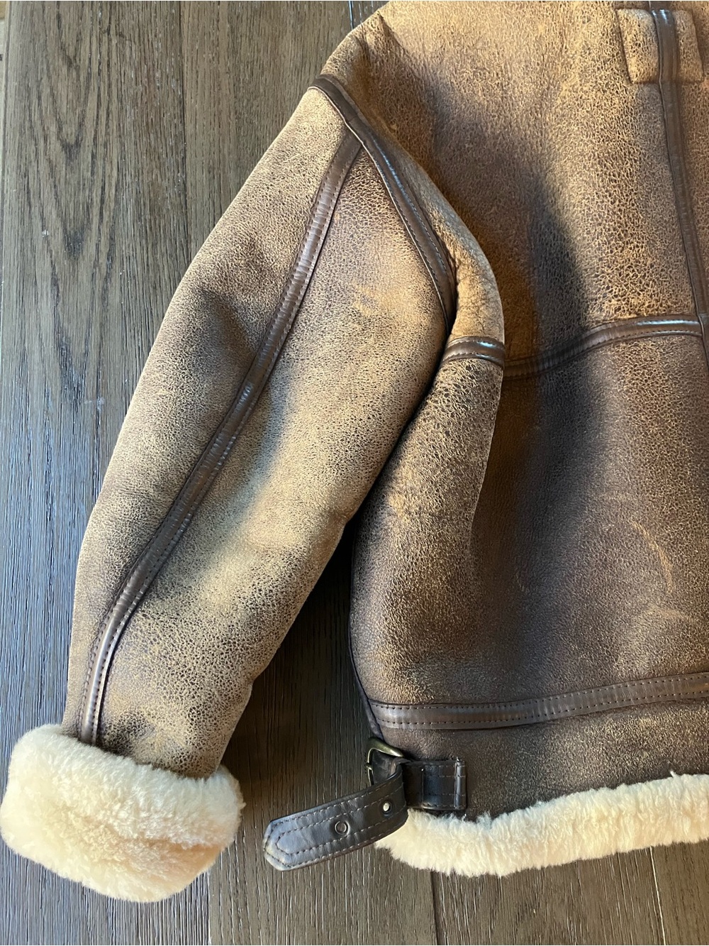 Schott NYC Classic B-3 Sheepskin Leather Bomber Jacket - Picture 14 of 16